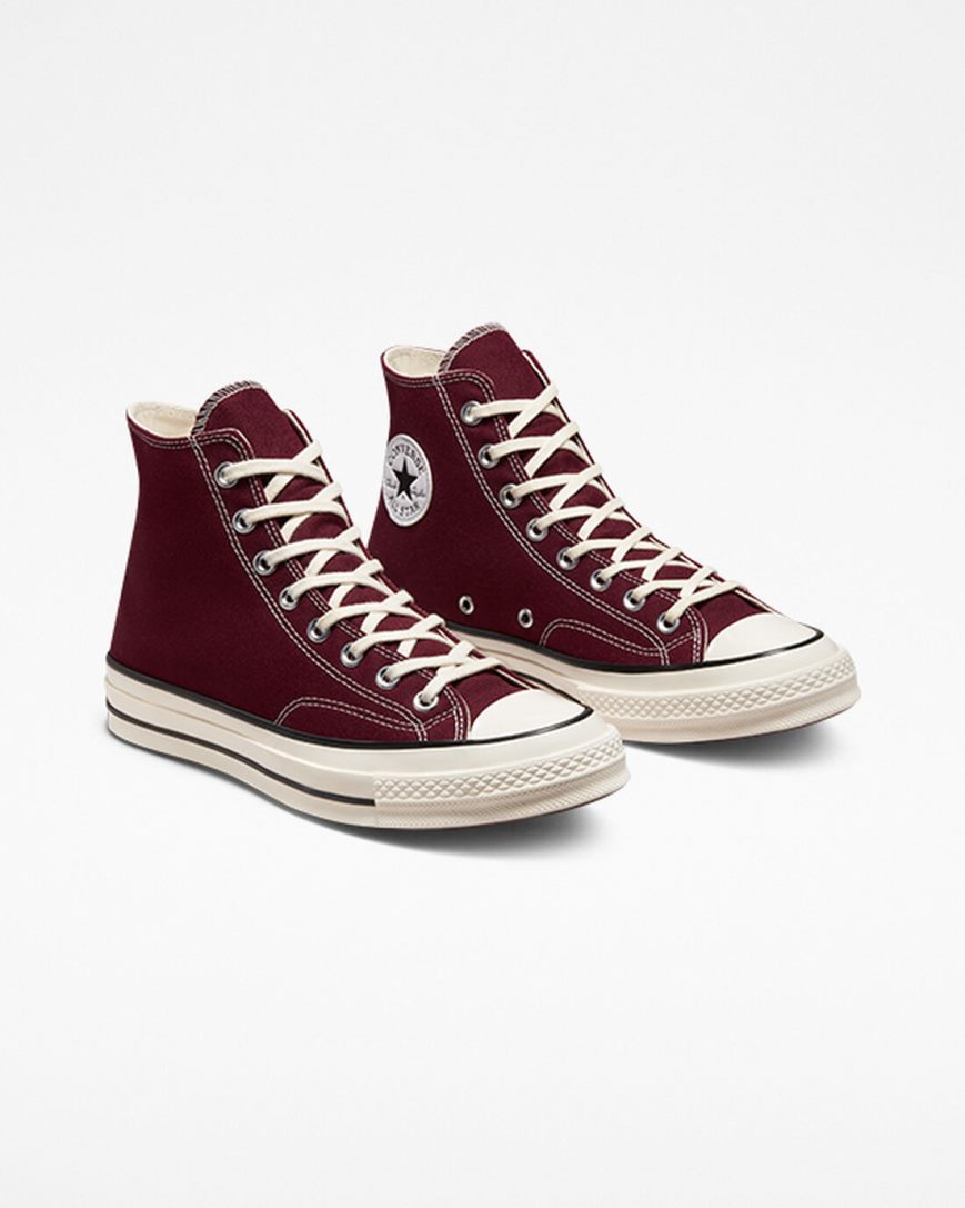 Tenisky Vysoke Converse Chuck 70 Platene Damske Tmavo Červené Čierne | SK HPQIR4